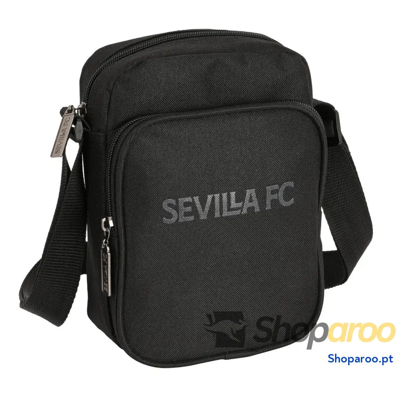 Mala a Tiracolo Sevilla Fútbol Club Teen 16 x 22 x 6 cm Preto