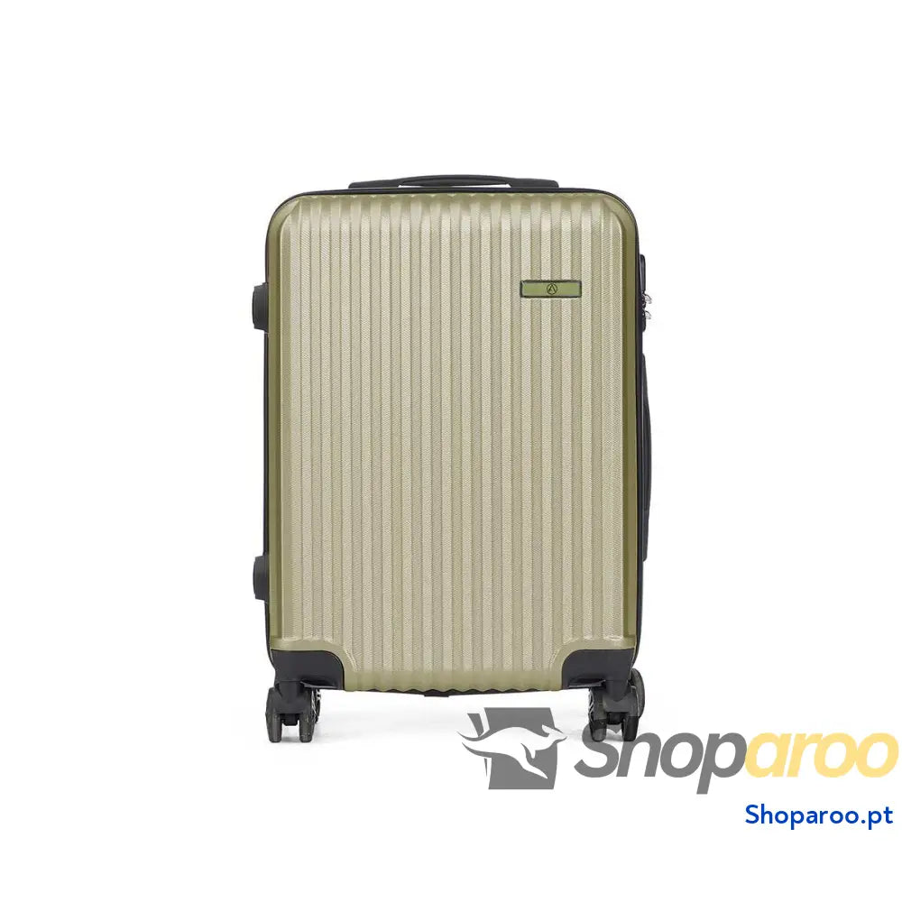 Mala de Cabine HT-017-N Verde 55 x 35 x 20 cm Riscas