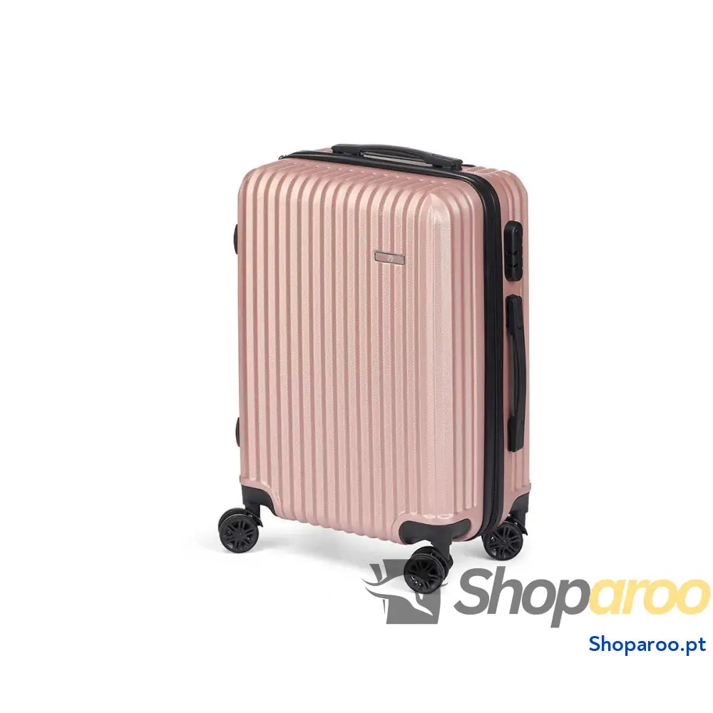 Mala de Cabine HT-017-R Cor de Rosa 55 x 35 x 20 cm Riscas
