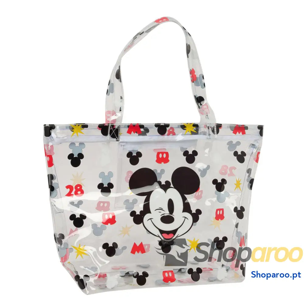 Mala de Compras Mickey Mouse Clubhouse Beach Multicolor Transparente 54 x 35 x 17 cm