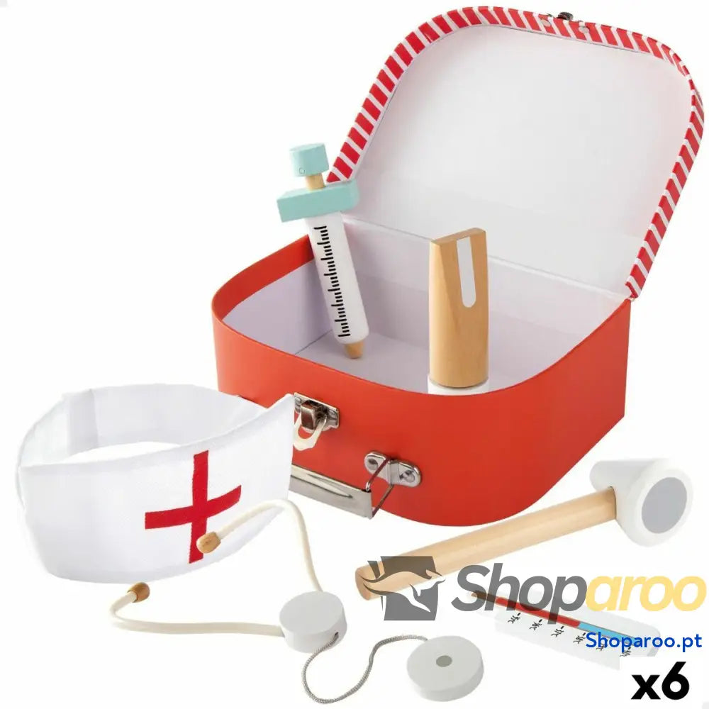 Mala Médica de Brincar com Acessórios Woomax (6 Unidades)
