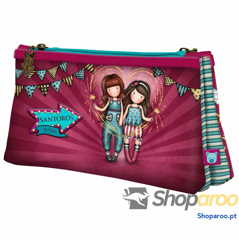 Malas para tudo duplas Gorjuss Fireworks Grená (21.5 x 11,5 x 5 cm)