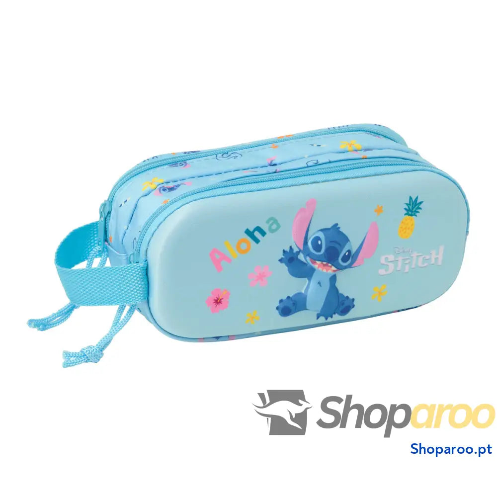 Malas para tudo duplas Lilo & Stitch Azul Claro 21 x 8 x 6 cm 3D
