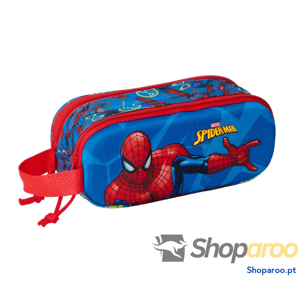 Malas para tudo duplas Spider-Man Vermelho Azul Marinho 21 x 8 x 6 cm 3D