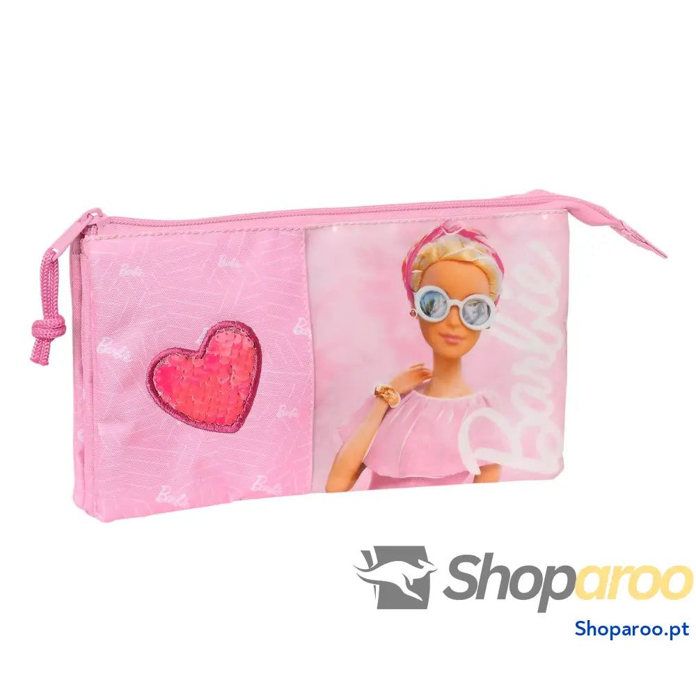 Malas para tudo triplas Barbie Girl Cor de Rosa 22 x 12 x 3 cm