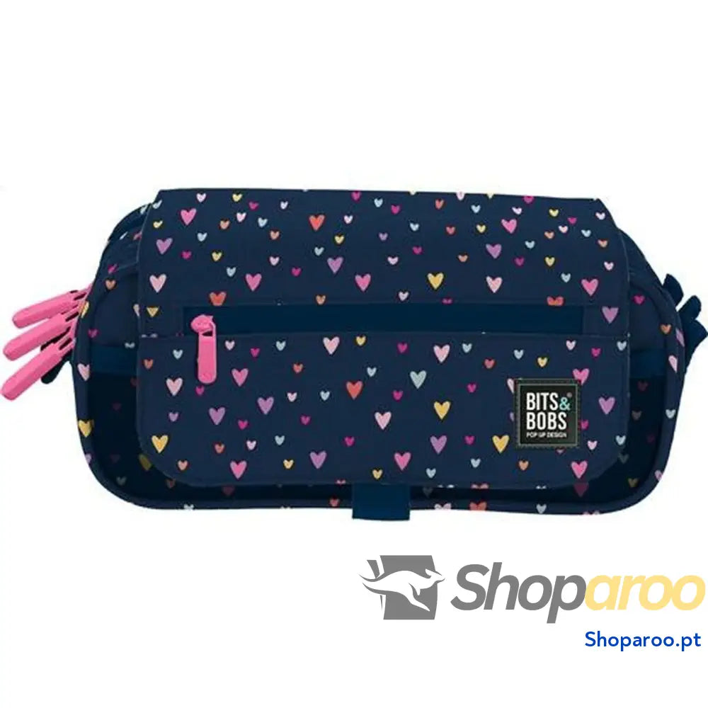 Malas para tudo triplas Bits&Bobs Hearts Multicolor 23 x 10 x 10 cm