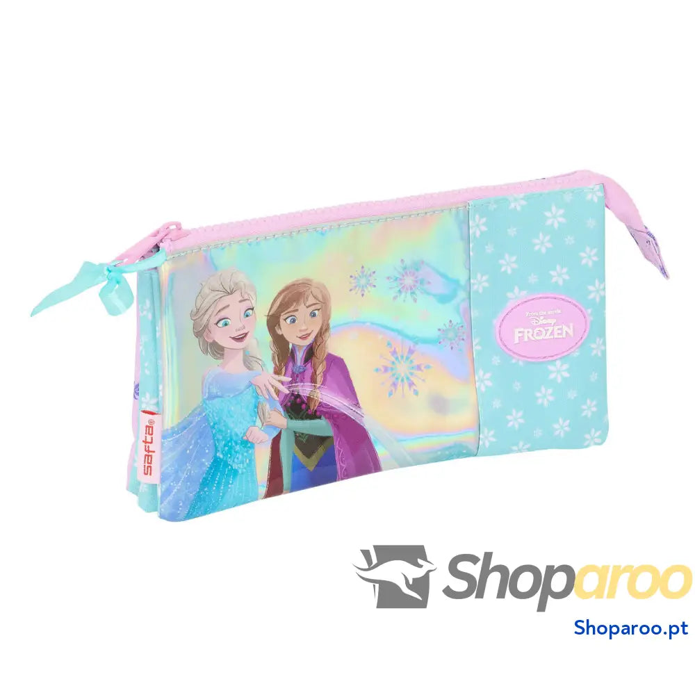Malas para tudo triplas Frozen Cool days Violeta Azul celeste 22 x 12 x 3 cm