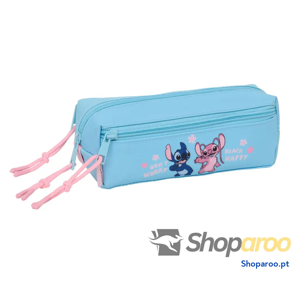 Malas para tudo triplas Lilo & Stitch Happy Azul celeste 22 x 8,5 x 6 cm
