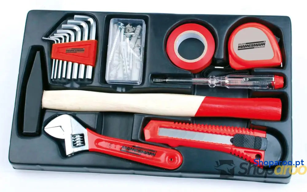 Mannesmann M29066 Caixa de ferramentas equipada com 155 peças