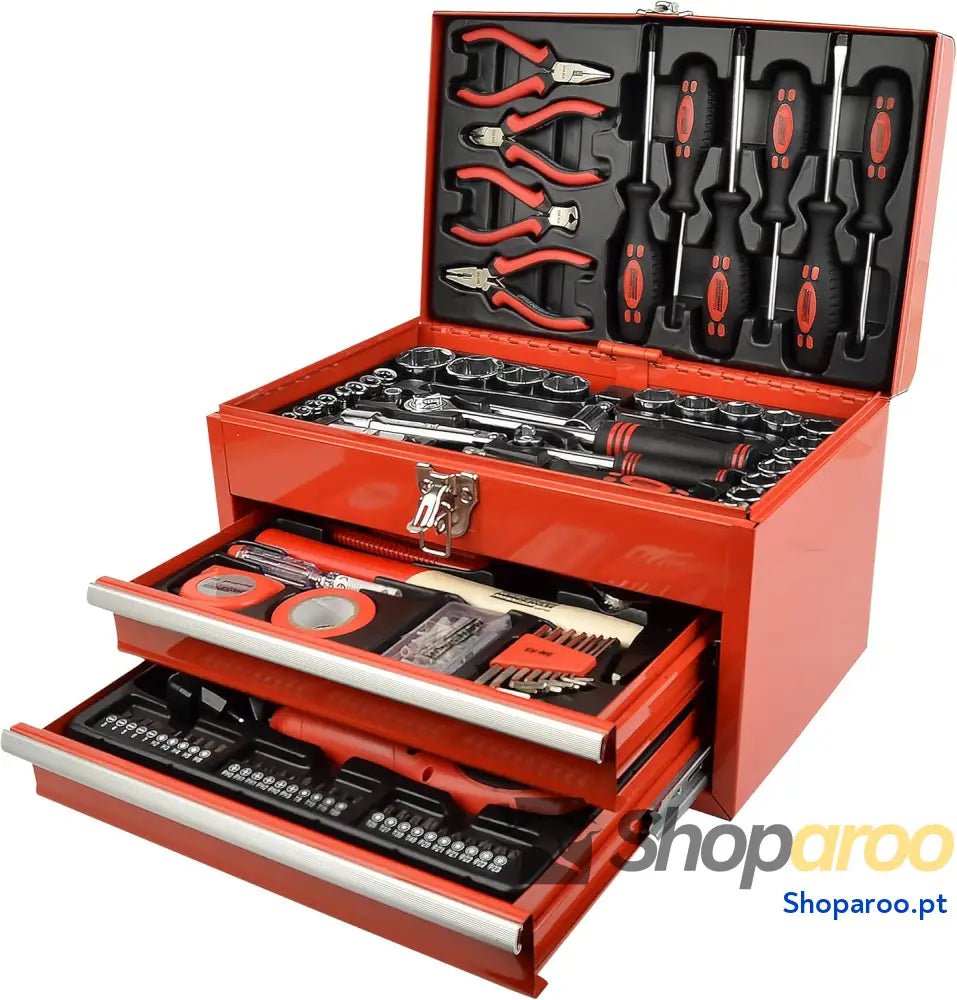 Mannesmann M29066 Caixa de ferramentas equipada com 155 peças