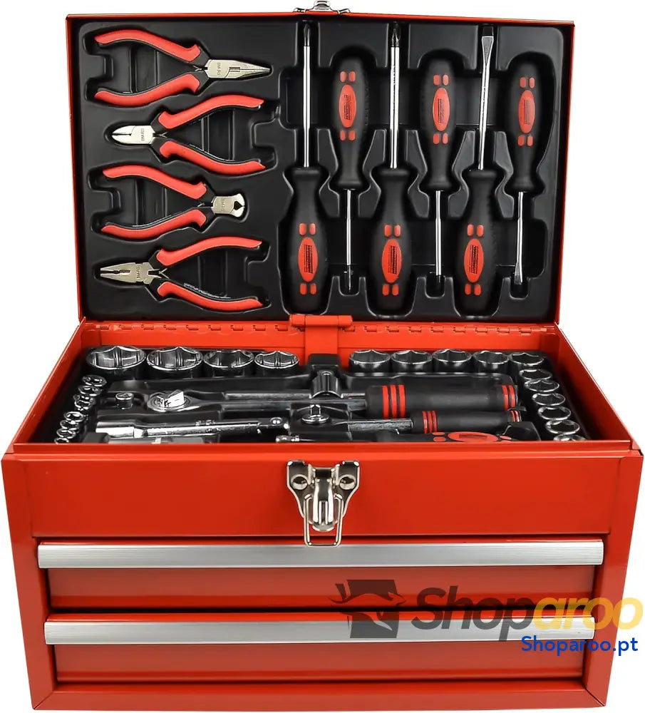 Mannesmann M29066 Caixa de ferramentas equipada com 155 peças