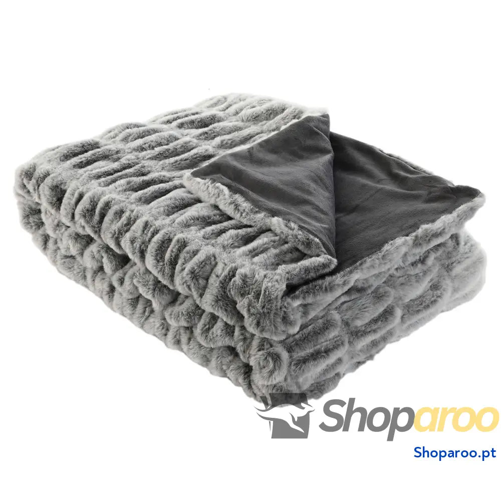 Manta Home ESPRIT Cinzento 130 x 170 x 2 cm