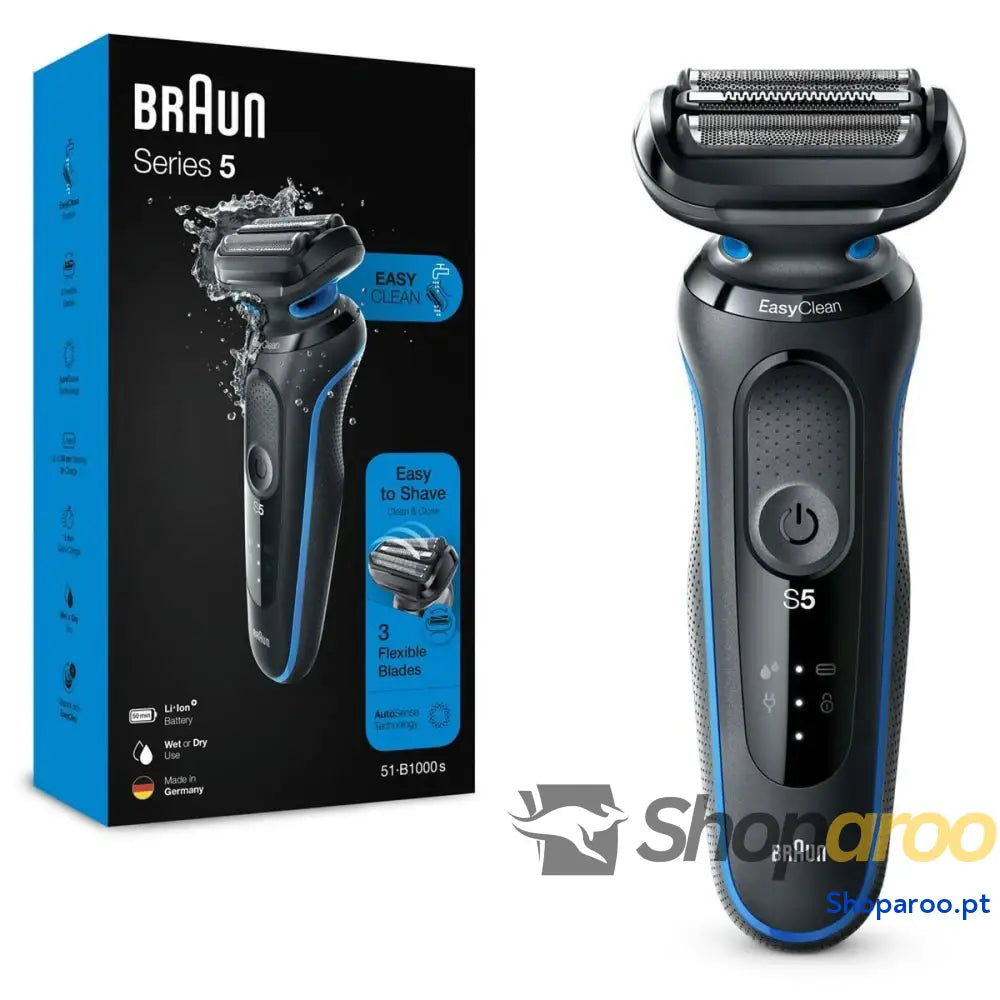 Máquina de Barbear Braun 5 51-B1000s Azul