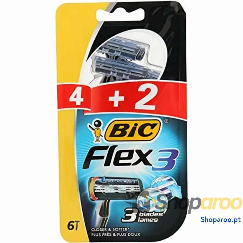 Máquina de Barbear Manual Bic (4 Unidades)