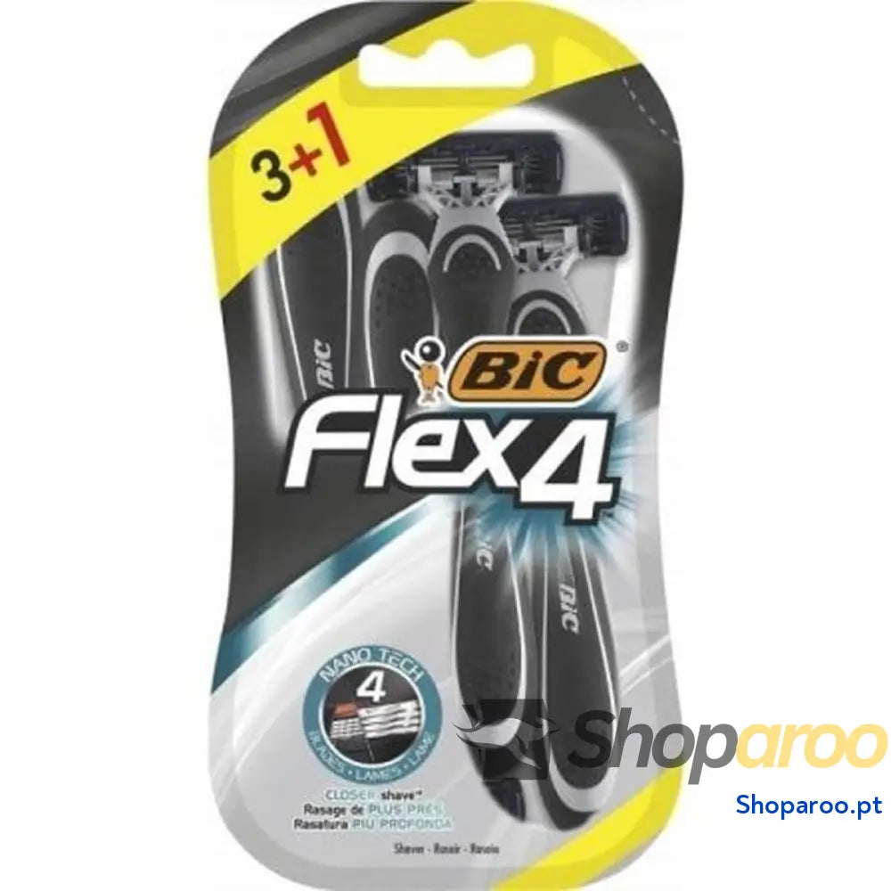 Máquina de Barbear Manual Bic 8880294 (4 Unidades)