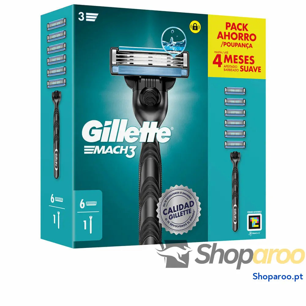 Máquina de Barbear Manual Gillette MACH 3
