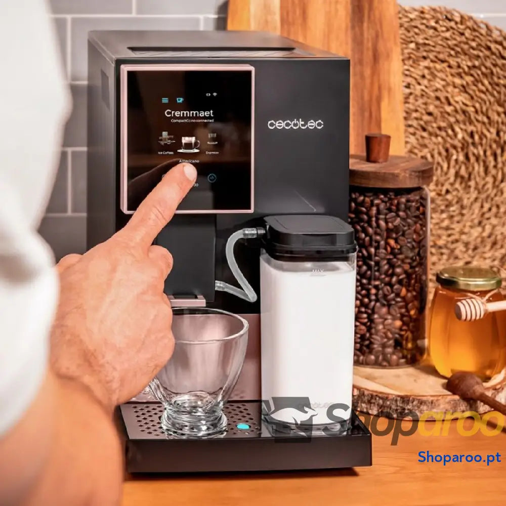 Máquina de Café Superautomática Cecotec Cremmaet Compactccino Connected 1350 W Preto 19 bar 1,2 L