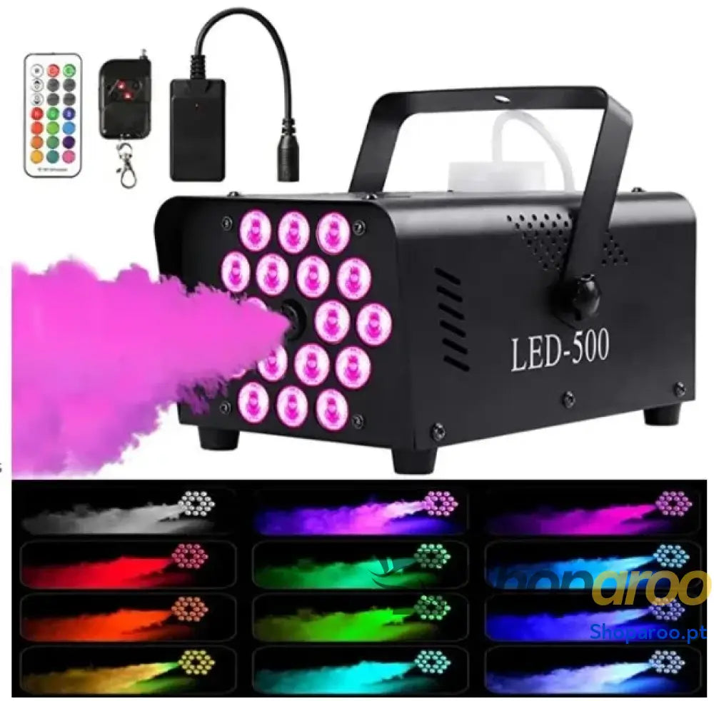 Máquina de fumo colorido RGB para palco e festas