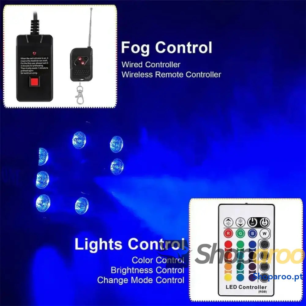 Máquina de fumo colorido RGB para palco e festas
