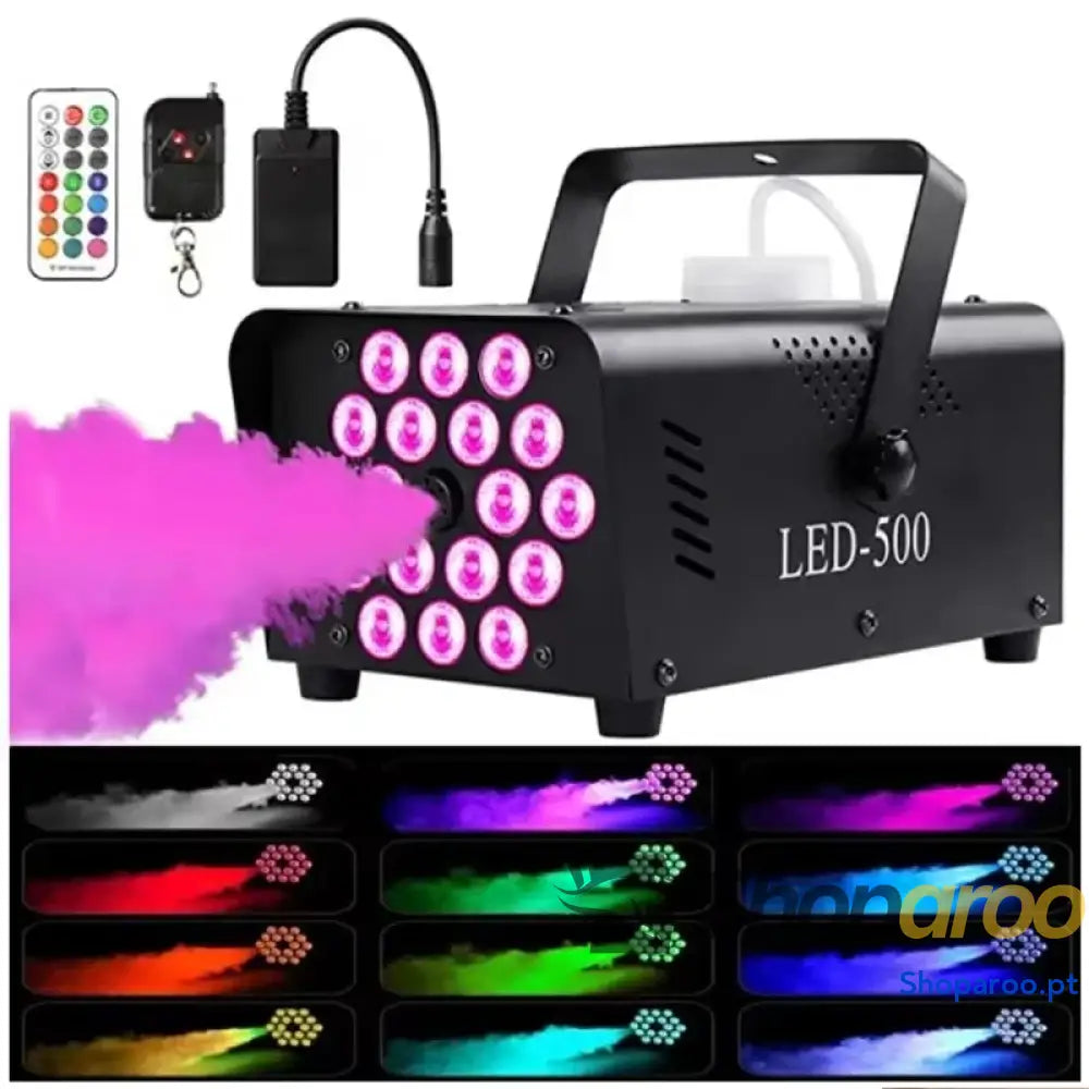 Máquina de fumo colorido RGB para palco e festas
