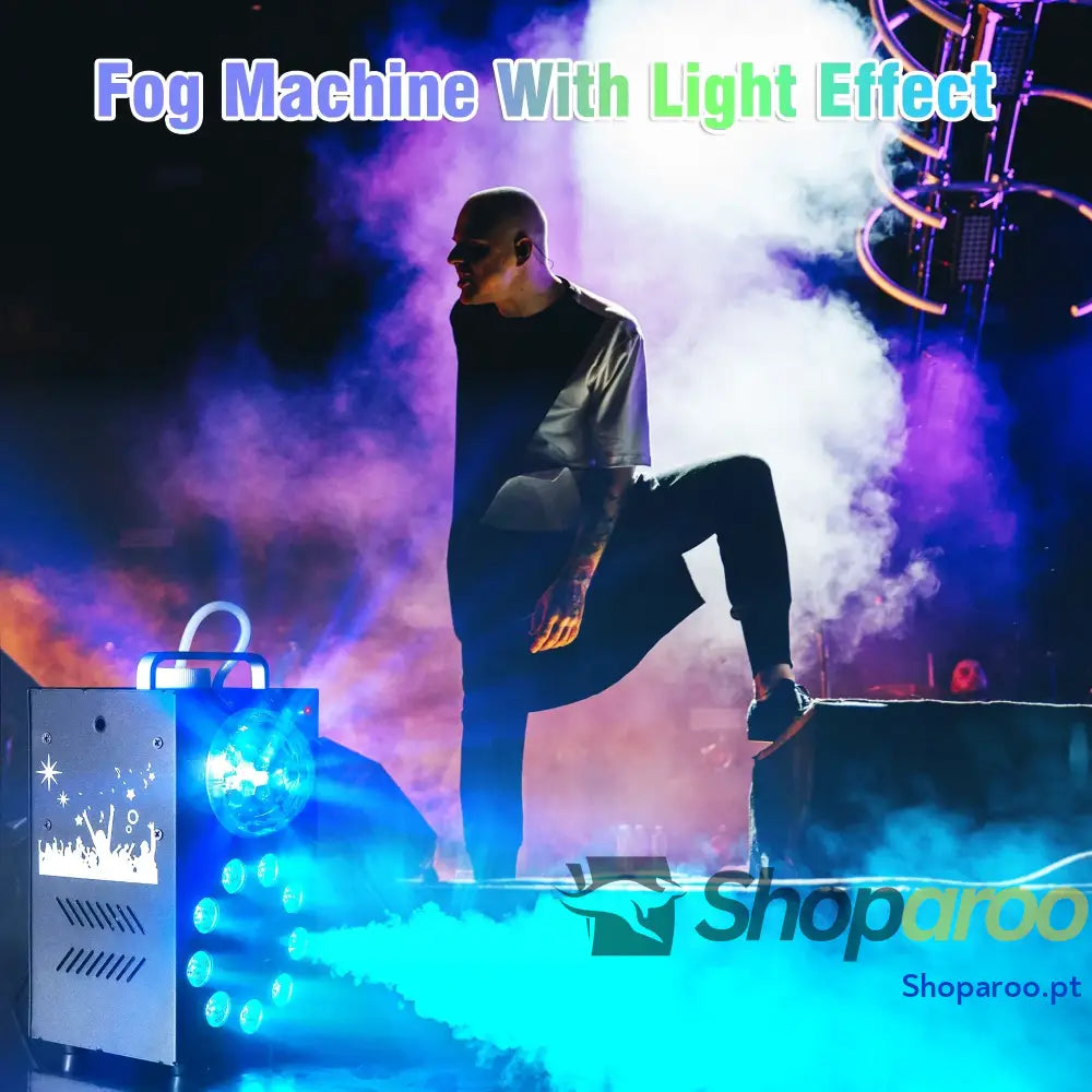 Máquina de fumo Nevoeiro Datewink 700W com LEDs RGB para festas