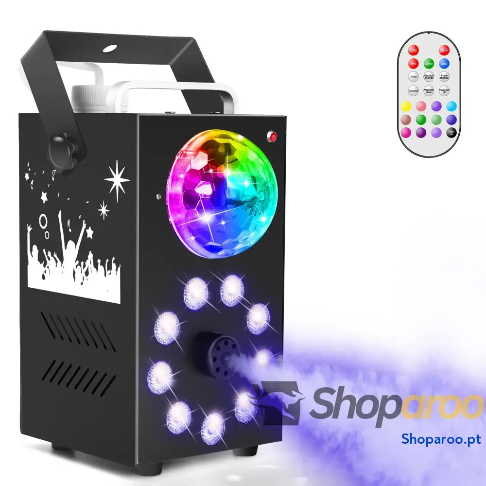 Máquina de fumo Nevoeiro Datewink 700W com LEDs RGB para festas