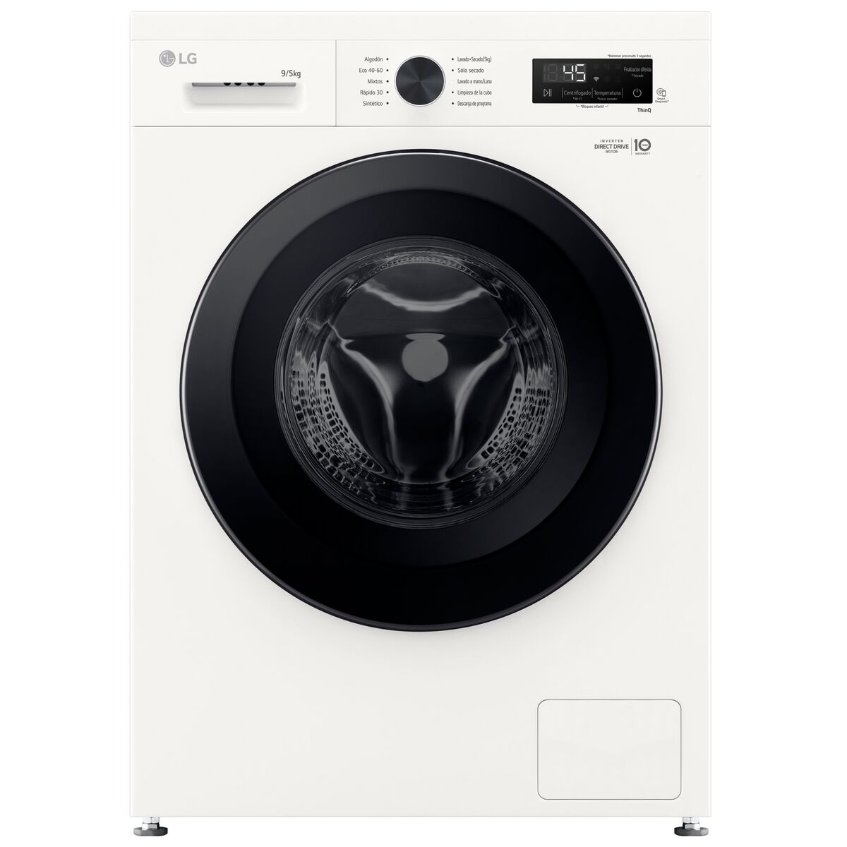 Máquina de lavar e secar LG W4X1095NWK 5 kg 9 kg