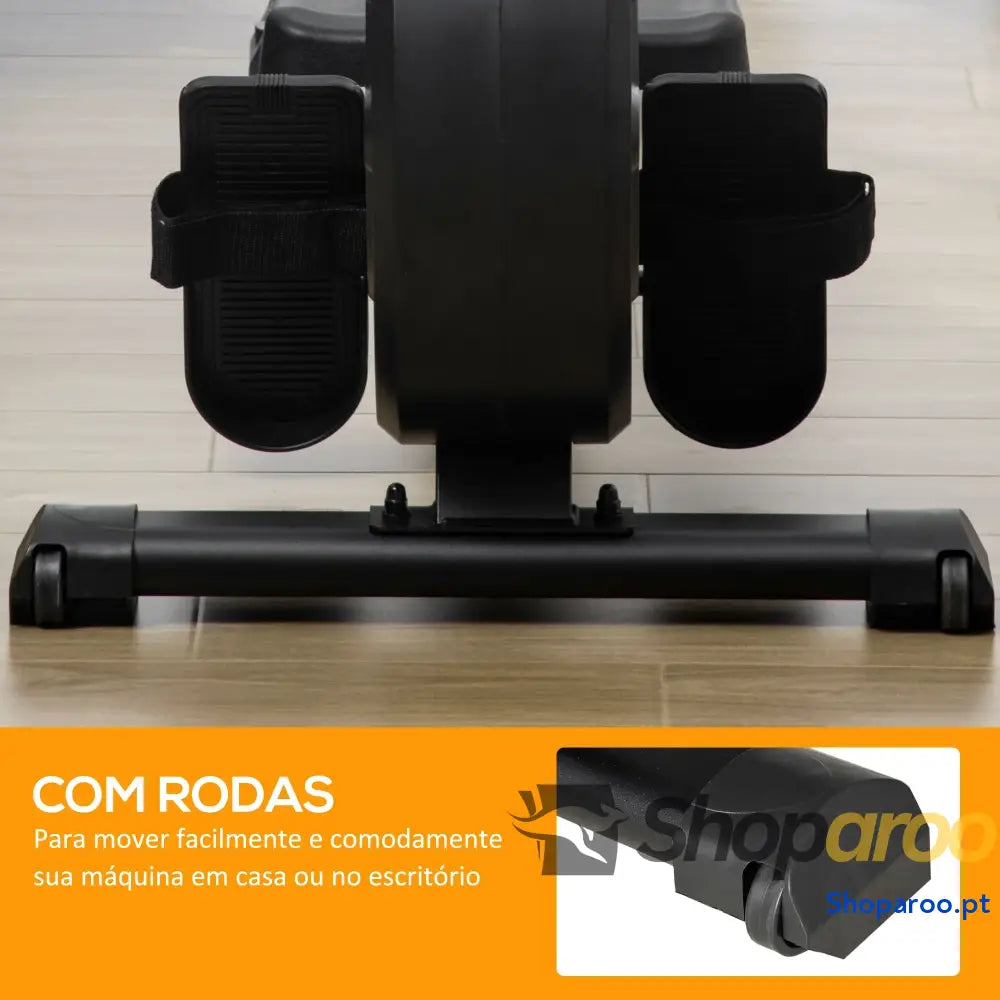Máquina de Remo Dobrável com 8 Níveis Resistência Magnética Volante Inércia 4kg Monitor LCD Aço Alumínio 185x58x57cm