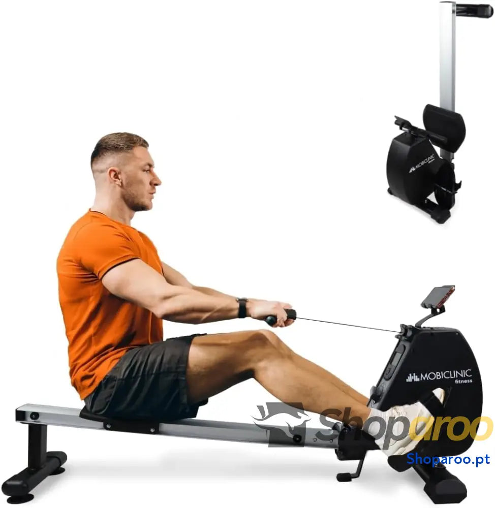 Máquina de remo Rowfit 8 níveis resistência silencioso magnético monitor LCD suporte para telemóvel até 120 kg volante