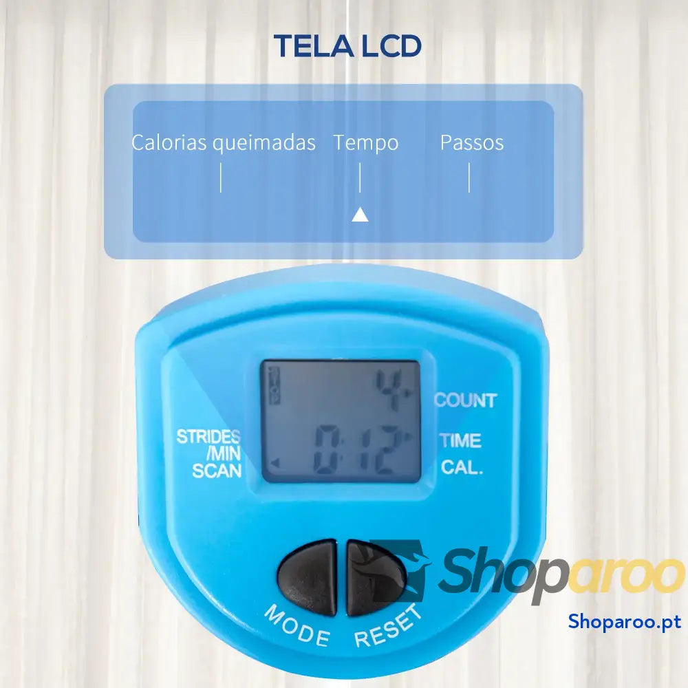 Máquina de Step Fitness com Guiador Ajustável em Altura Tela LCD Bandas Elásticas Pedais Antiderrapantes Equipamento