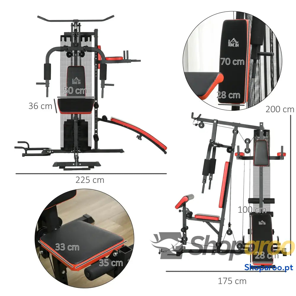 Máquina Multi Estação Ajustável para Musculação e Treino Completo em Casa