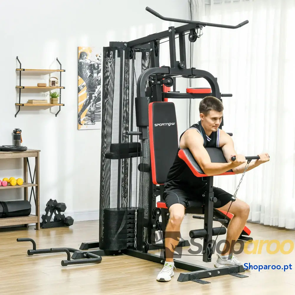 Máquina Multi Estação Ajustável para Musculação e Treino Completo em Casa