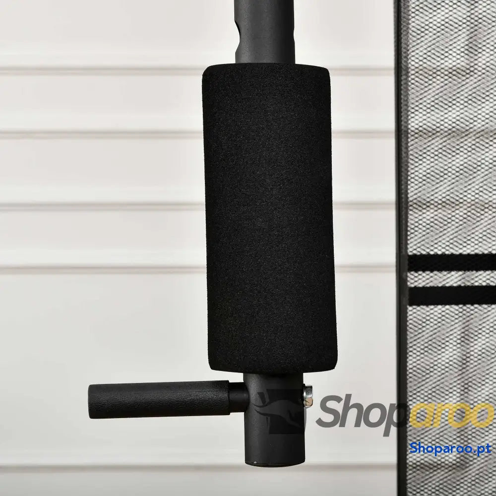 Máquina Multi Estação de Musculação com Placas Peso 45kg Carga Máxima 120kg para Treinamento Fitness 150x110x210cm Preto