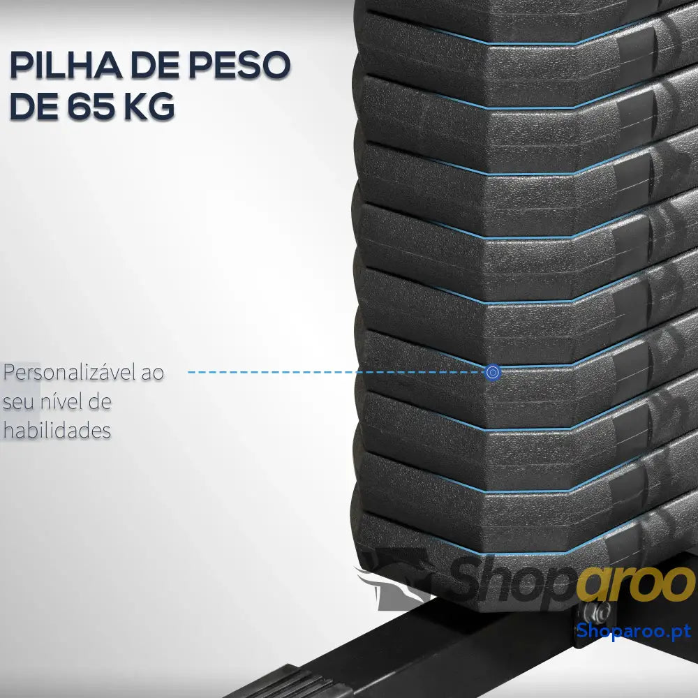 Máquina Multi Estação de Musculação 65 kg Shoparoo Preto para Casa