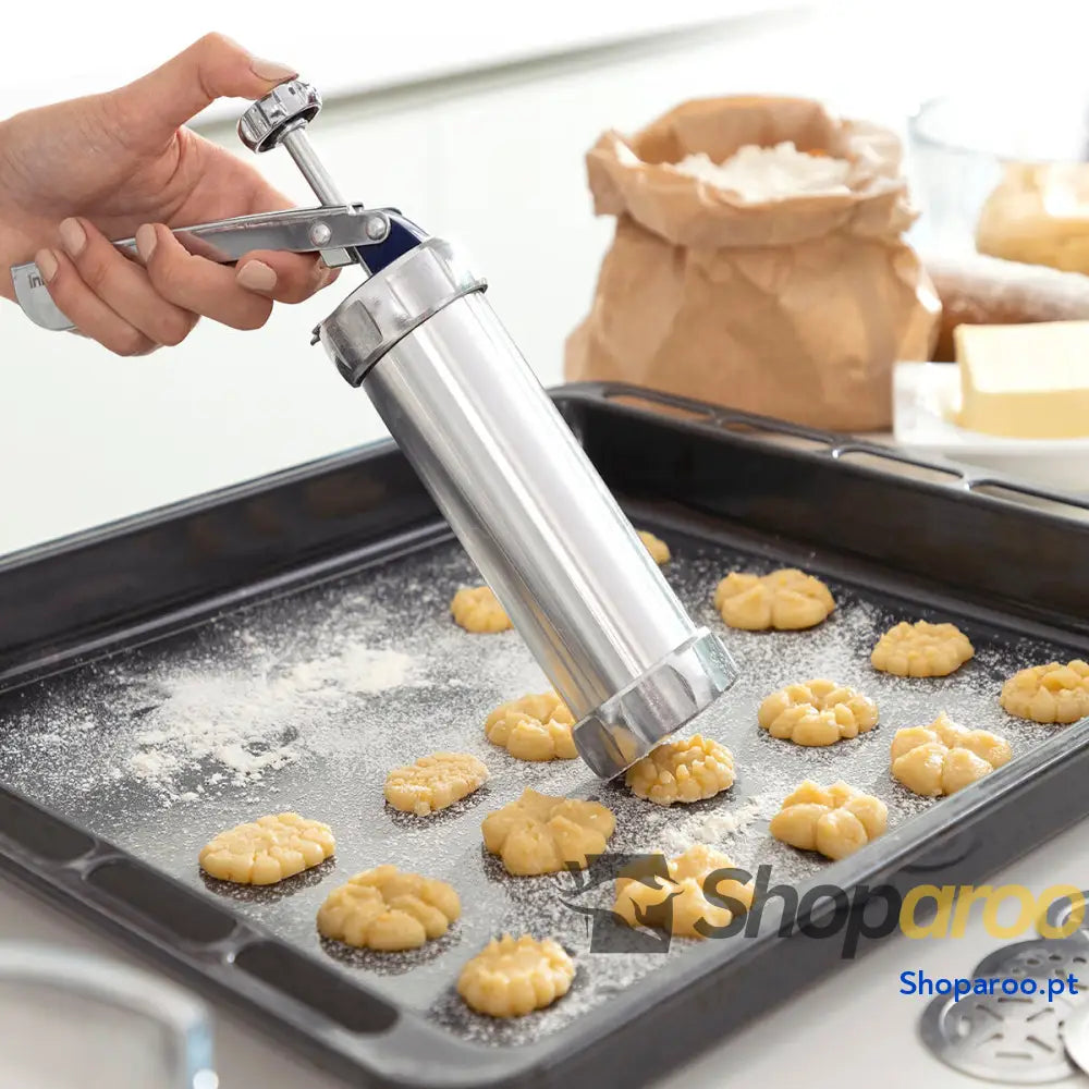 Máquina para Fazer Bolachas e Saco Pasteleiro 2em1 Prekies InnovaGoods