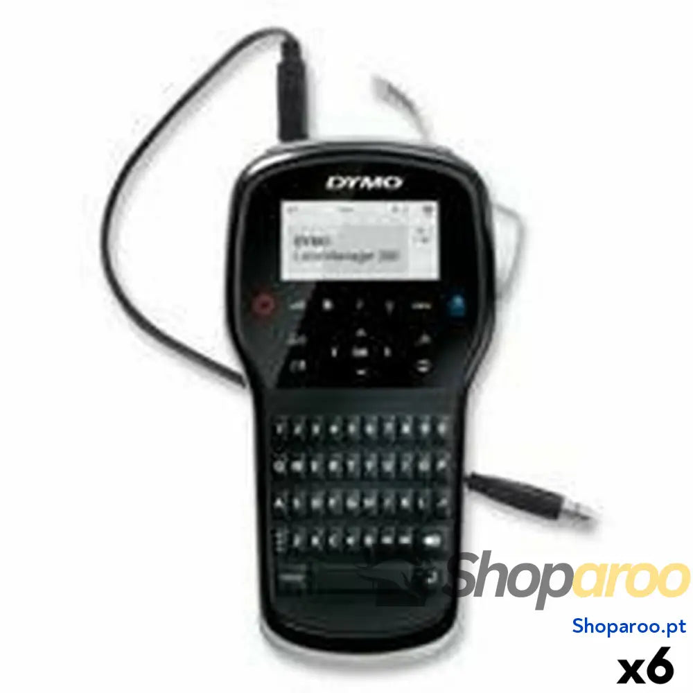 Máquina Rotuladora Elétrica Dymo Labelmanager LM280 1,2 mm QWERTY Preto (6 Unidades)