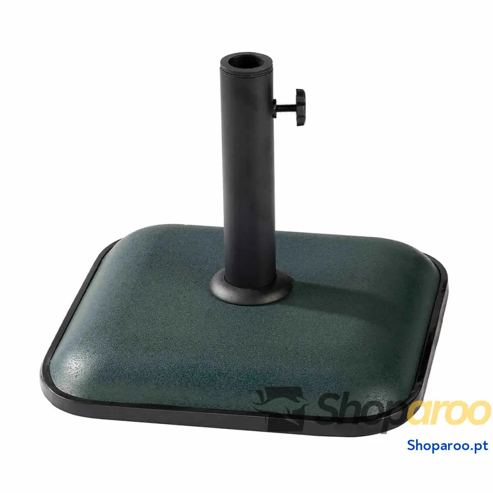 Marbueno Base Sombrilla Cuadrada 35X35X5,2 cm 11KG Verde Jardim, Piscina, Terraço