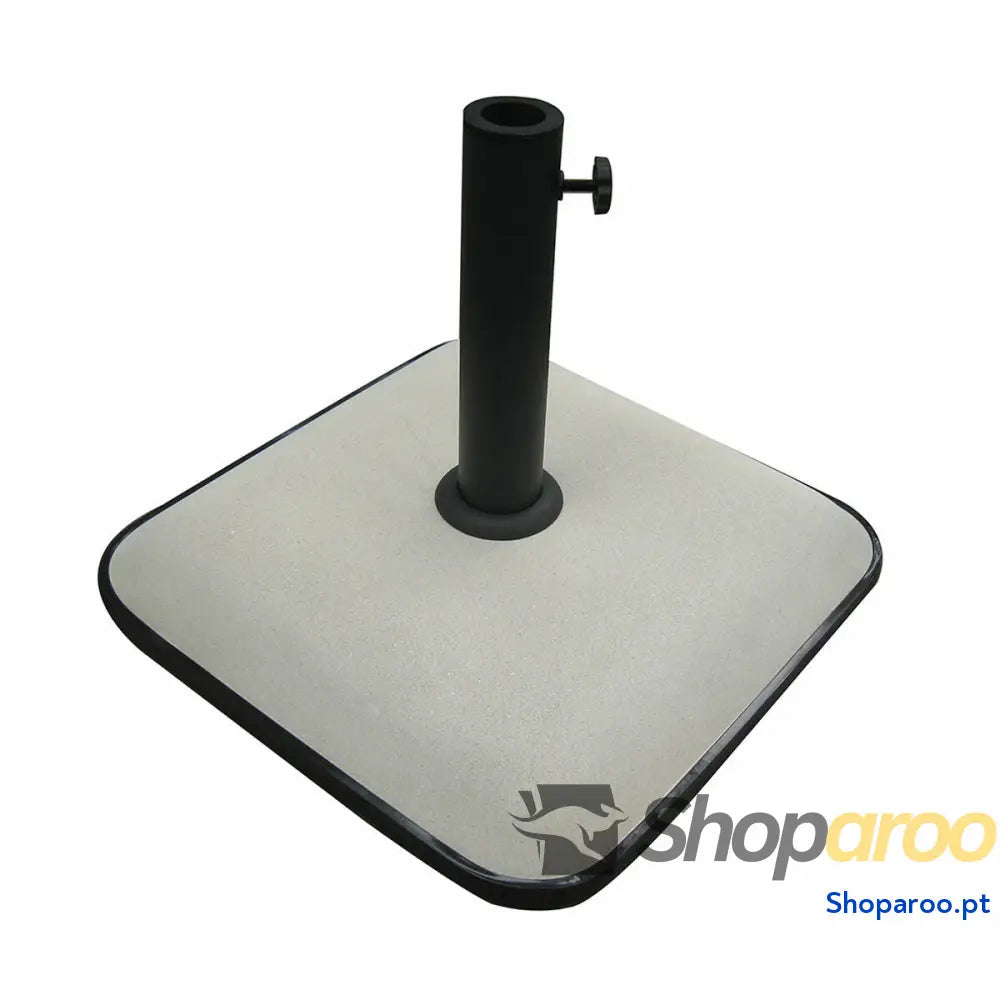 Marbueno Base Sombrilla Cuadrada 45x45x7,3 cm 25KG Branco Jardim, Piscina, Terraço