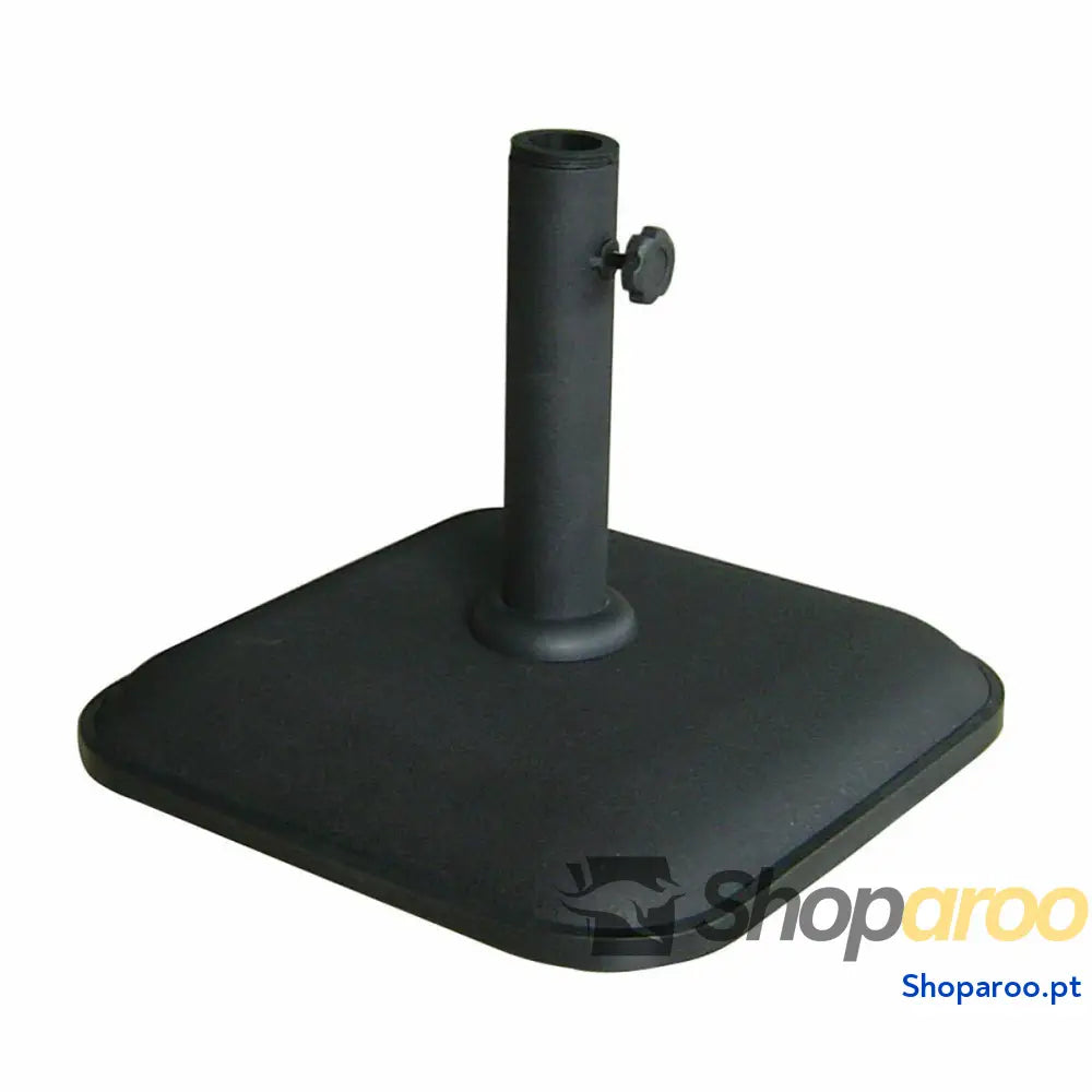 Marbueno Base Sombrilla Cuadrada Cimento 35x35x5,2 cm 11KG Preto Jardim, Piscina, Terraço