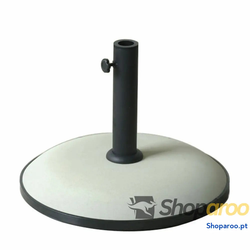 Marbueno Base Sombrilla Redonda 50x37 cm 25KG Branco Jardim, Piscina, Terraço 10453