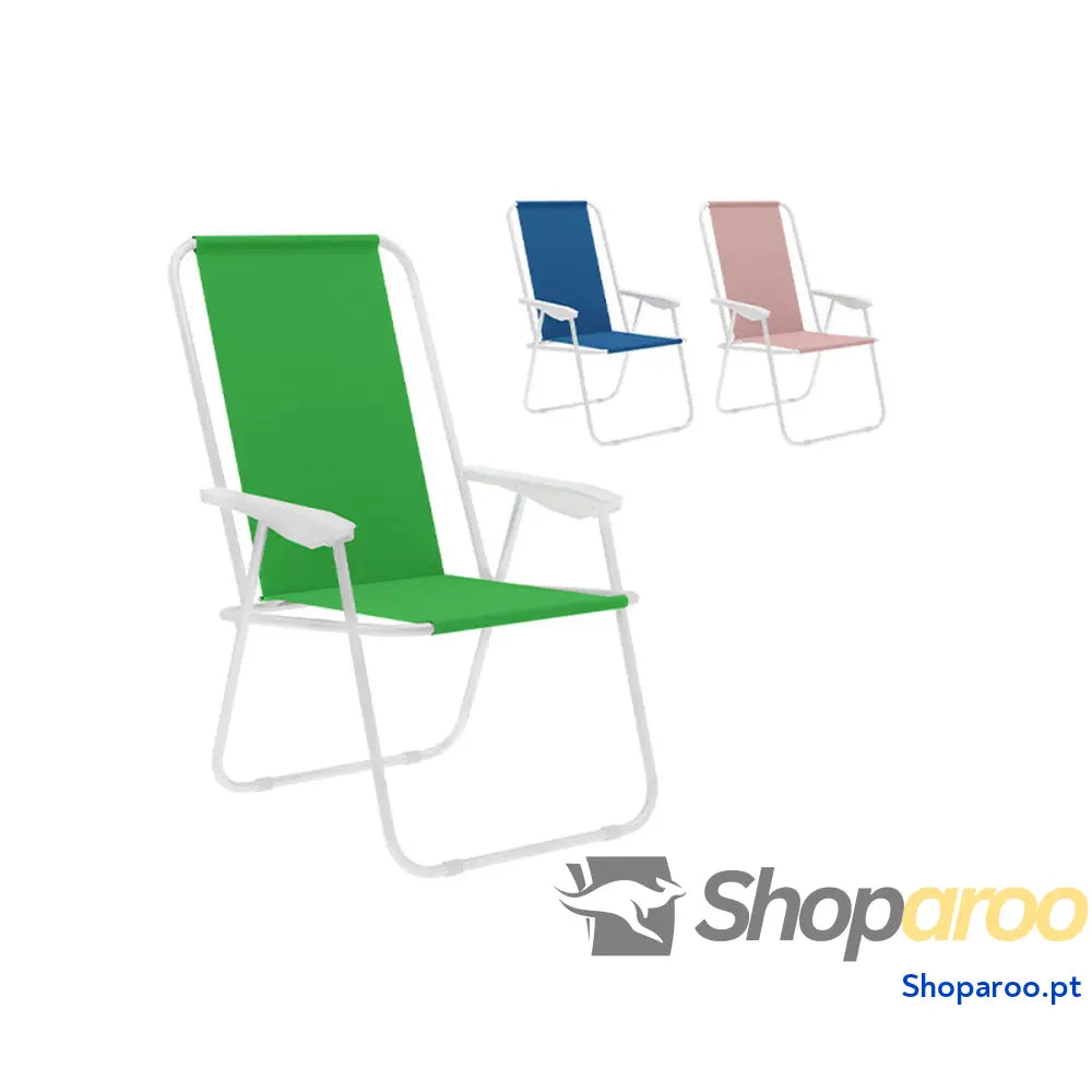 Marbueno Cadeira Dobrável Aço Sortida Praia e Piscina 59X51X83 cm 10170