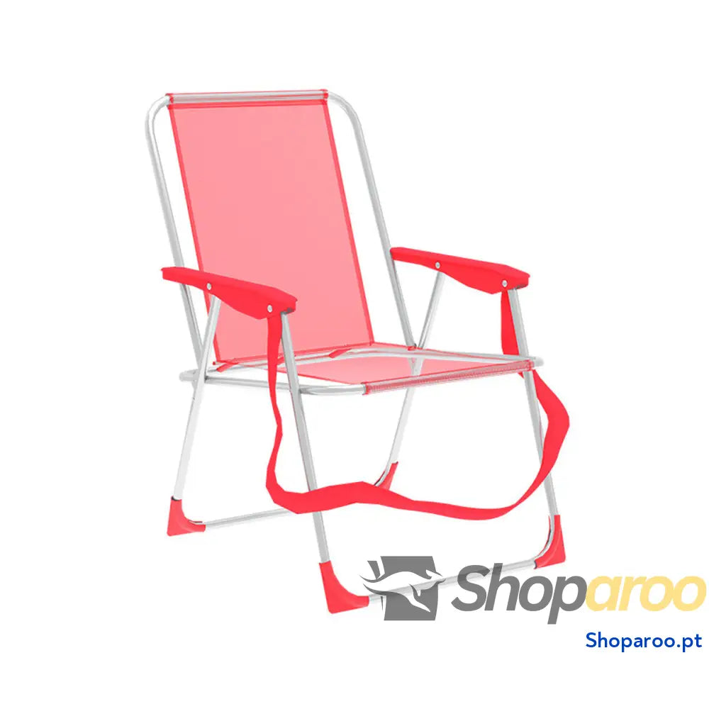 Marbueno Cadeira Dobrável Alumínio Coral Praia e Piscina 53X56X78 cm 10356