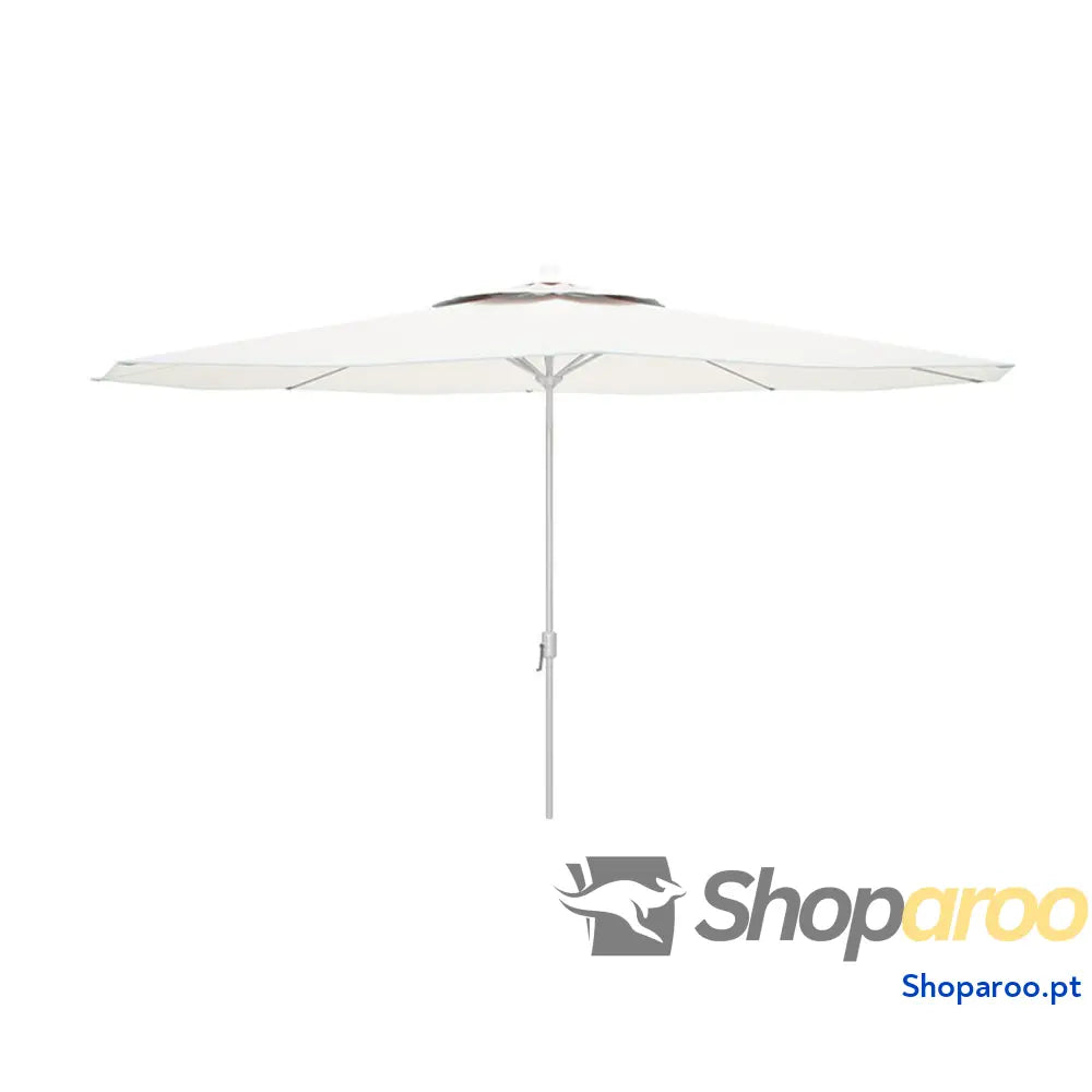 Marbueno Guarda-chuva em Aço 8 Hastes D270 cm Poliéster Branco Jardim, Piscina e Terraço 10187