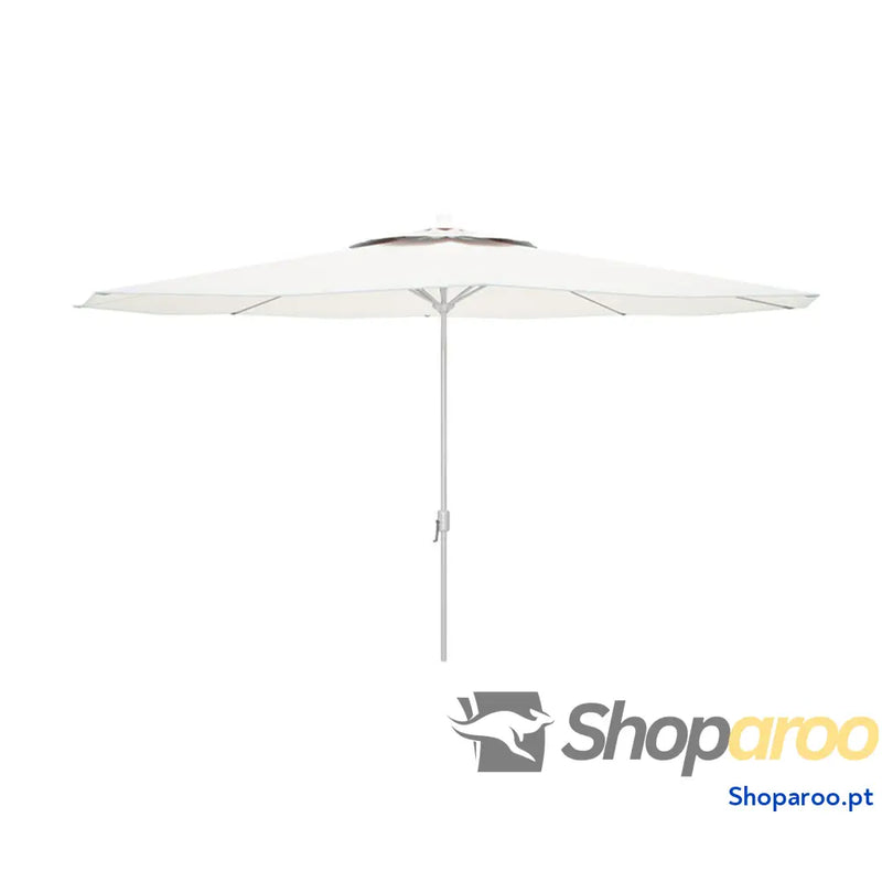 Marbueno Guarda-chuva em Aço 8 Hastes D270 cm Poliéster Branco Jardim, Piscina e Terraço 10187