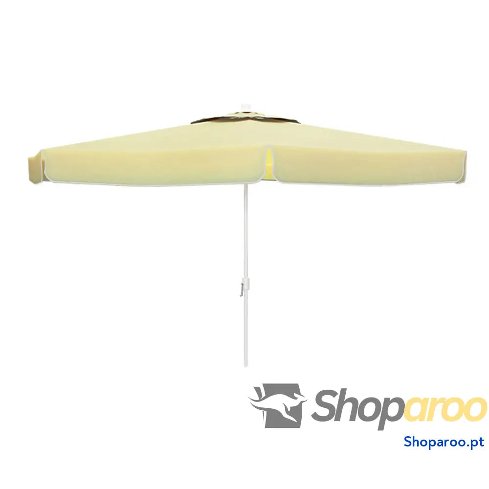 "Marbueno Guarda-sol Alumínio 8 Hastes D270 cm Poliéster Branco Jardim, Piscina e Terraço 10182"