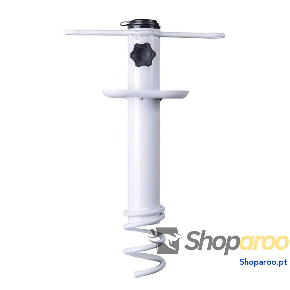 Marbueno Pincho Parasol Sução Aço Branco 35,5x15x6 cm Praia e Jardim 10506