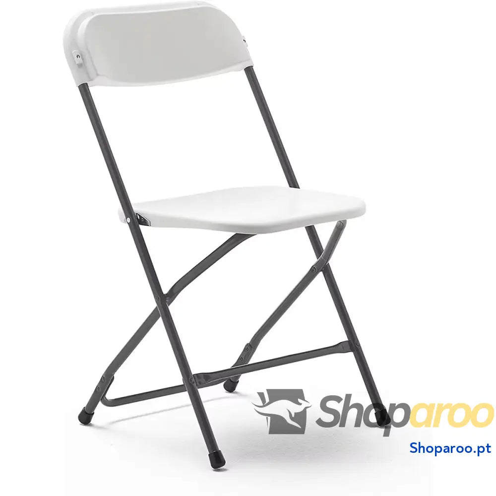 Marbueno Silla Plegável Resina Branca 44x44x79 cm Catering, Praia e Camping 10532
