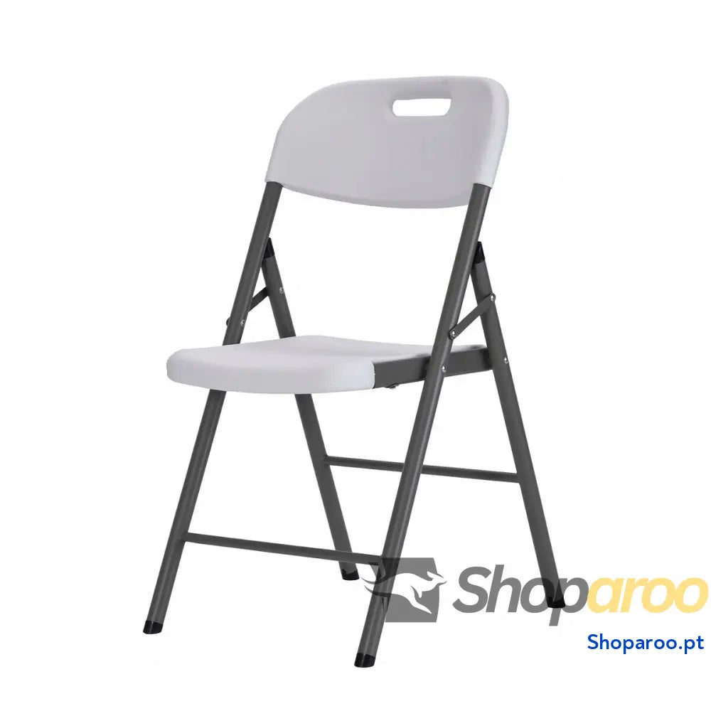 Marbueno Silla Plegável Resina Branca 44x53x83 cm Catering, Praia e Camping 10531
