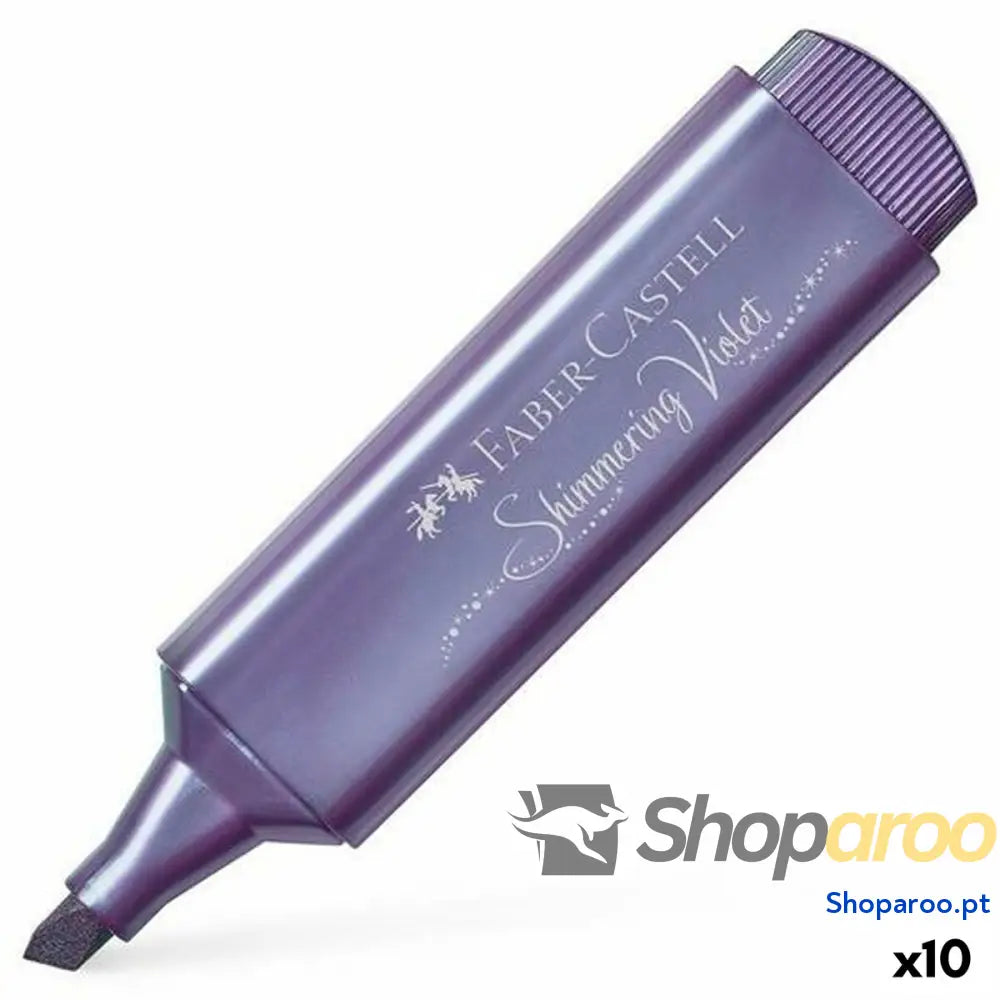 Marcador Fluorescente Faber-Castell Textliner 46 Violeta 10 Unidades
