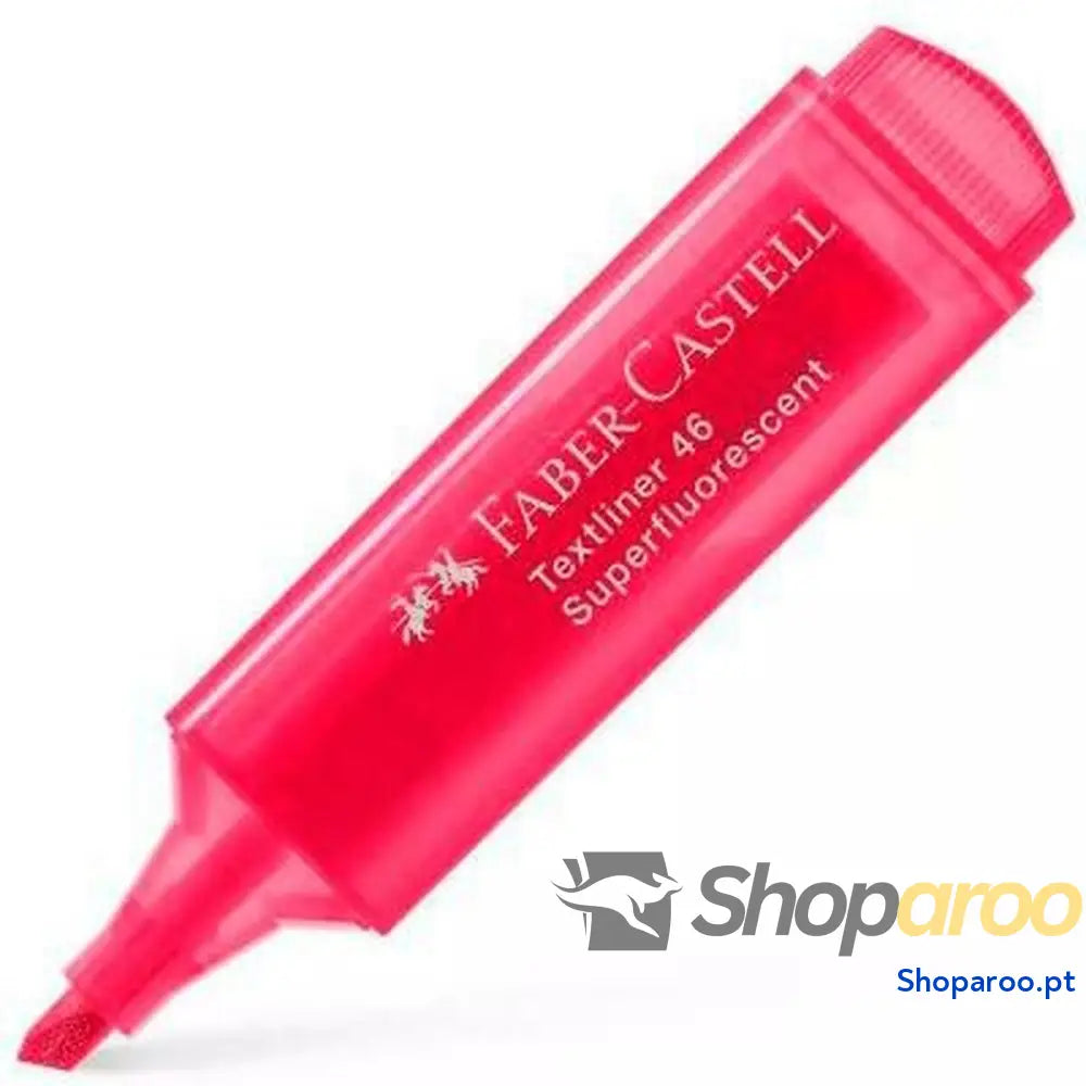 Marcador Fluorescente Faber-Castell Vermelho (10 Unidades)
